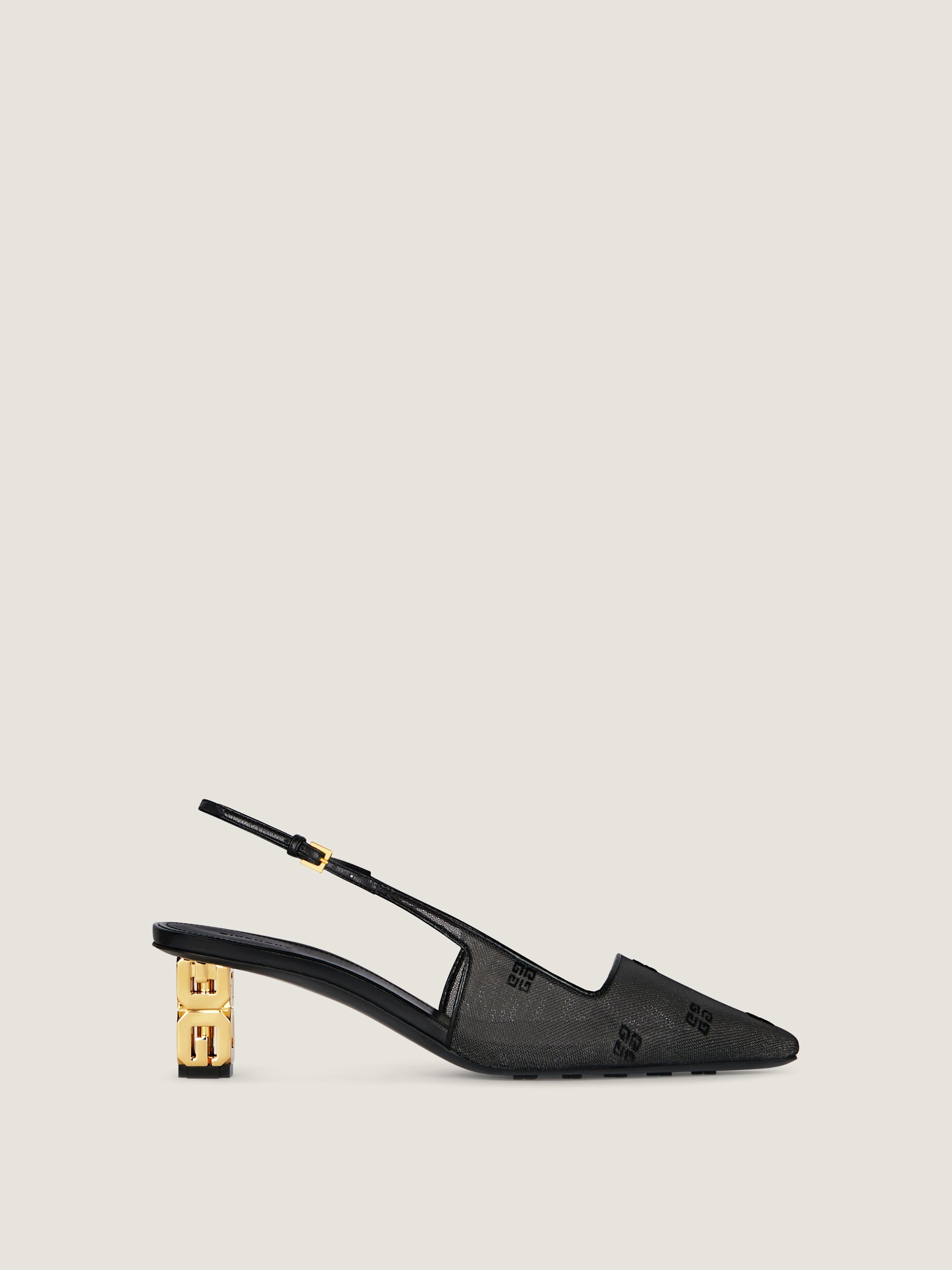 G Cube slingbacks in 4G mesh